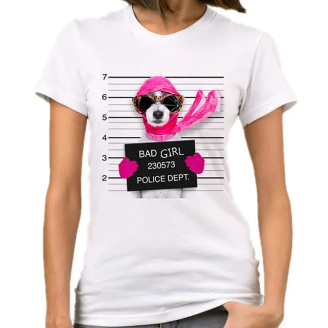 Casual Funny Mouse Tops Tees
