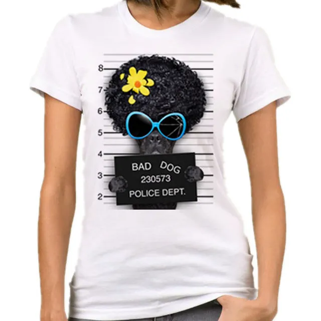 Casual Funny Mouse Tops Tees