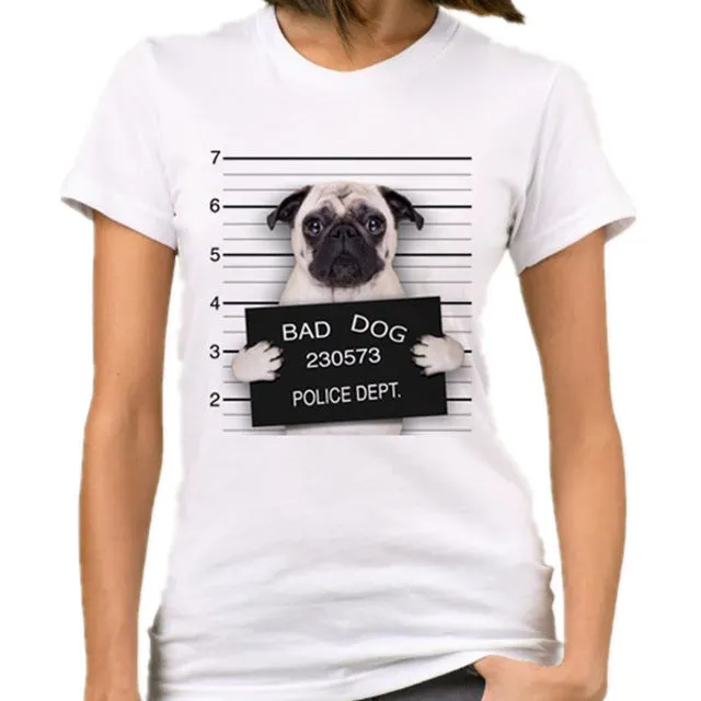 Casual Funny Mouse Tops Tees