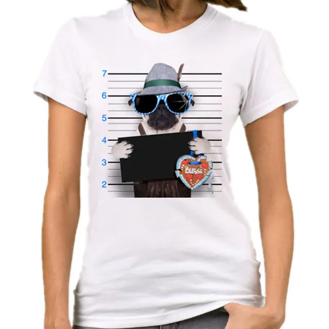 Casual Funny Mouse Tops Tees
