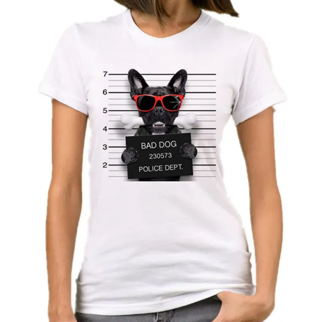 Casual Funny Mouse Tops Tees