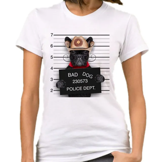 Casual Funny Mouse Tops Tees