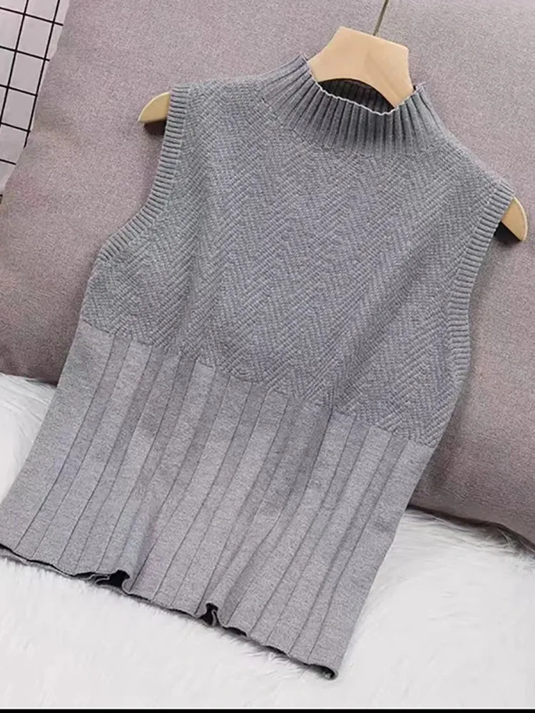 Casual Knitted Tank Tops