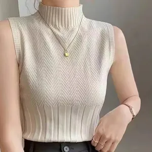 Casual Knitted Tank Tops