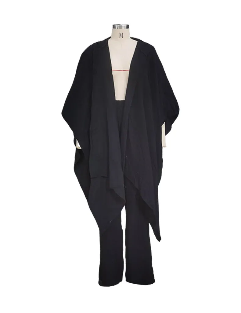 casual linen cotton long sleeves tops and pants
