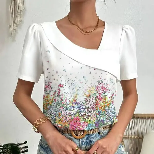 Casual Solid Color Plus Size Fashion Tops