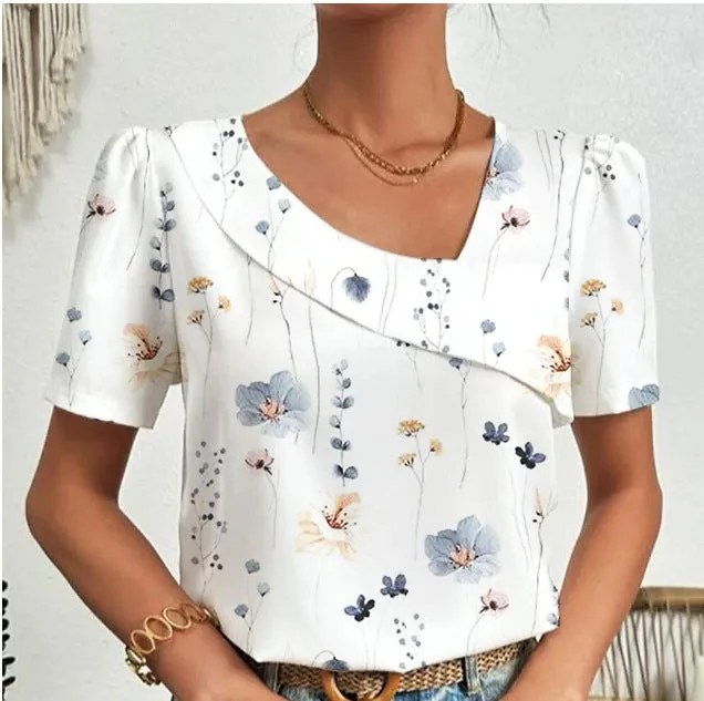 Casual Solid Color Plus Size Fashion Tops