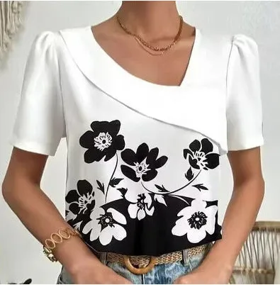 Casual Solid Color Plus Size Fashion Tops