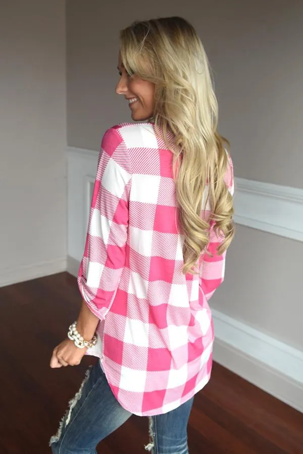 Checkmate Top ~ Pink
