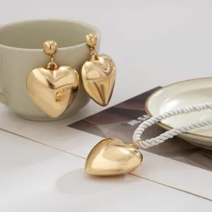 Chic Heart Necklace Earrings Set