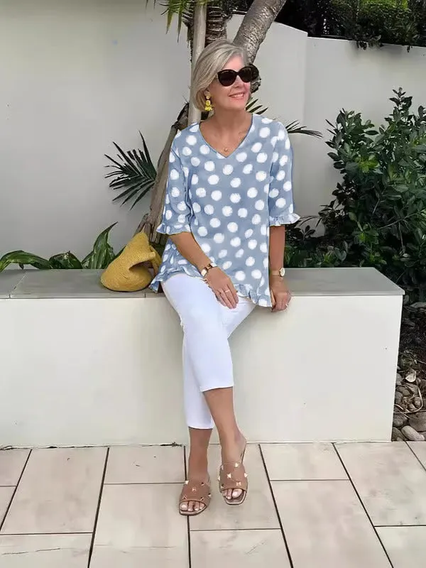 Chloe | Chic V-Neck Blouse
