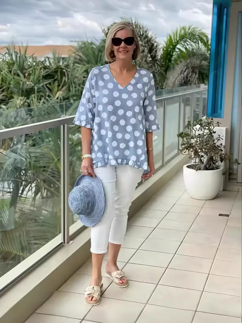 Chloe | Chic V-Neck Blouse