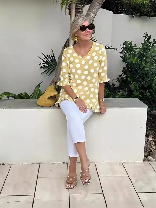 Chloe | Chic V-Neck Blouse