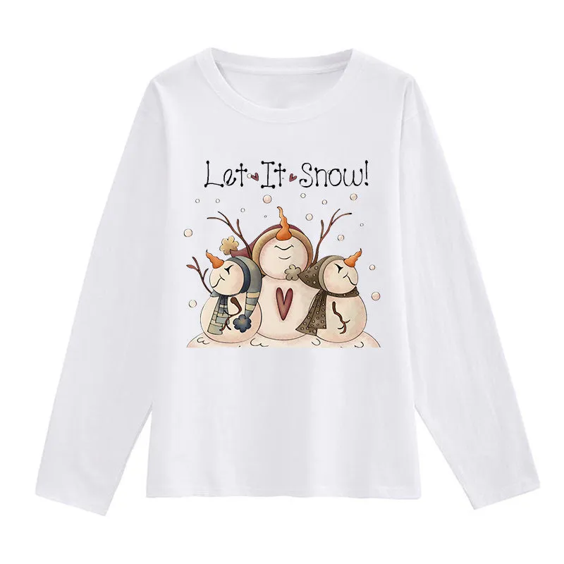 Christmas Let It Snow White T-Shirt