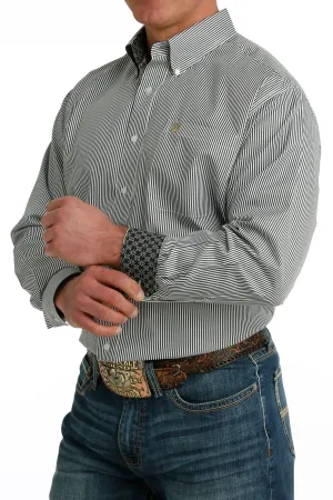 Cinch MTW1105722 MNS Wht LS Stripe