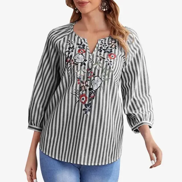 Claire Casual Floral Blouse