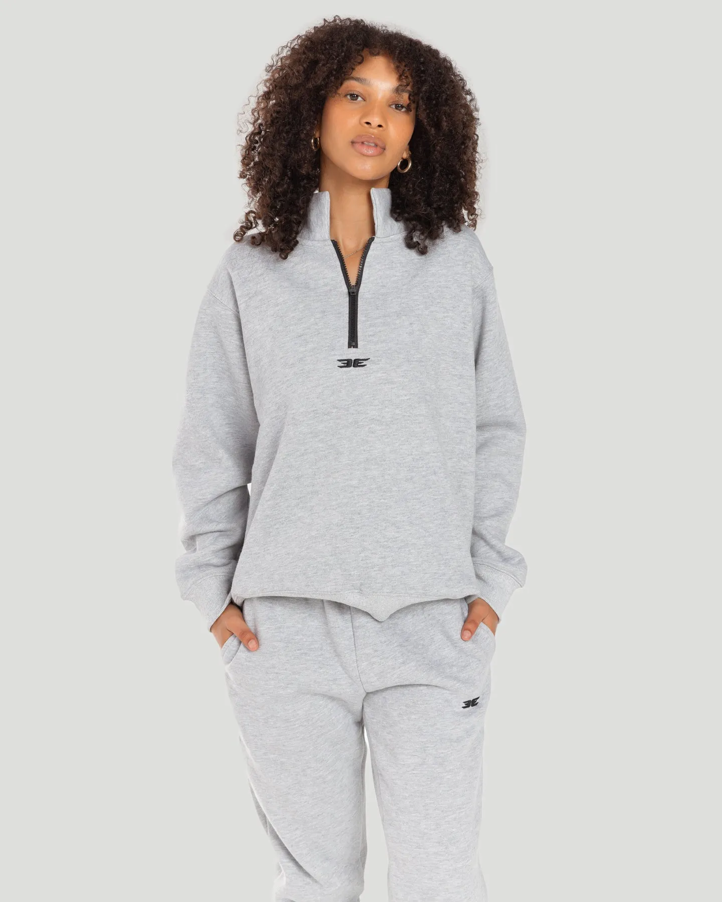 Classic 1/4 Zip - Grey