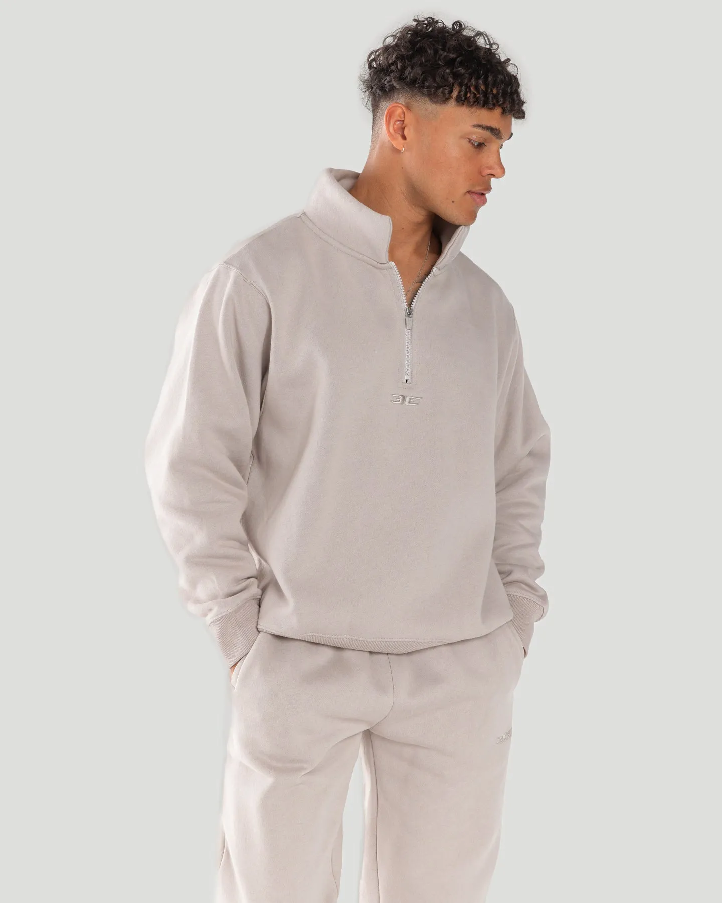 Classic 1/4 Zip - Taupe