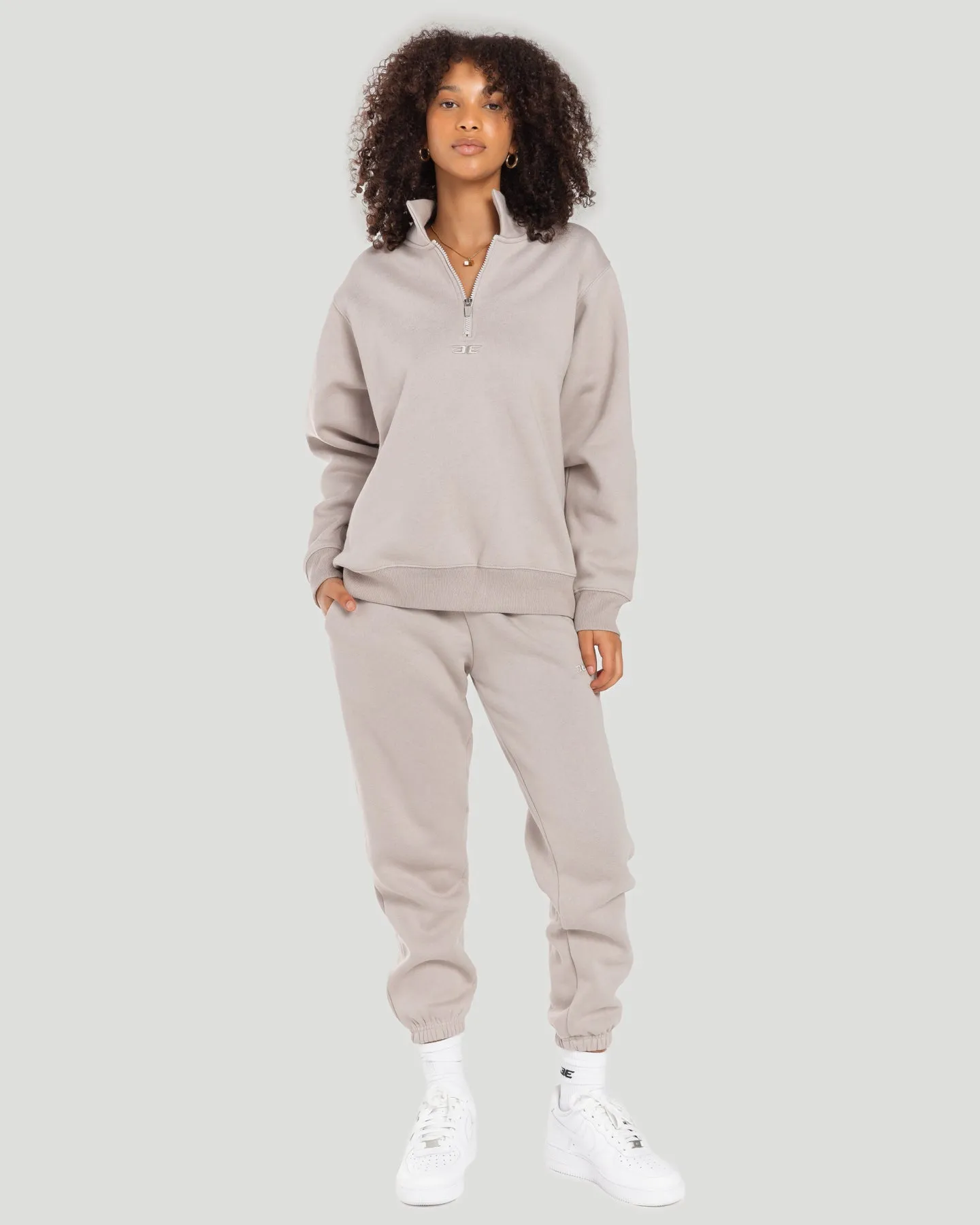 Classic 1/4 Zip - Taupe