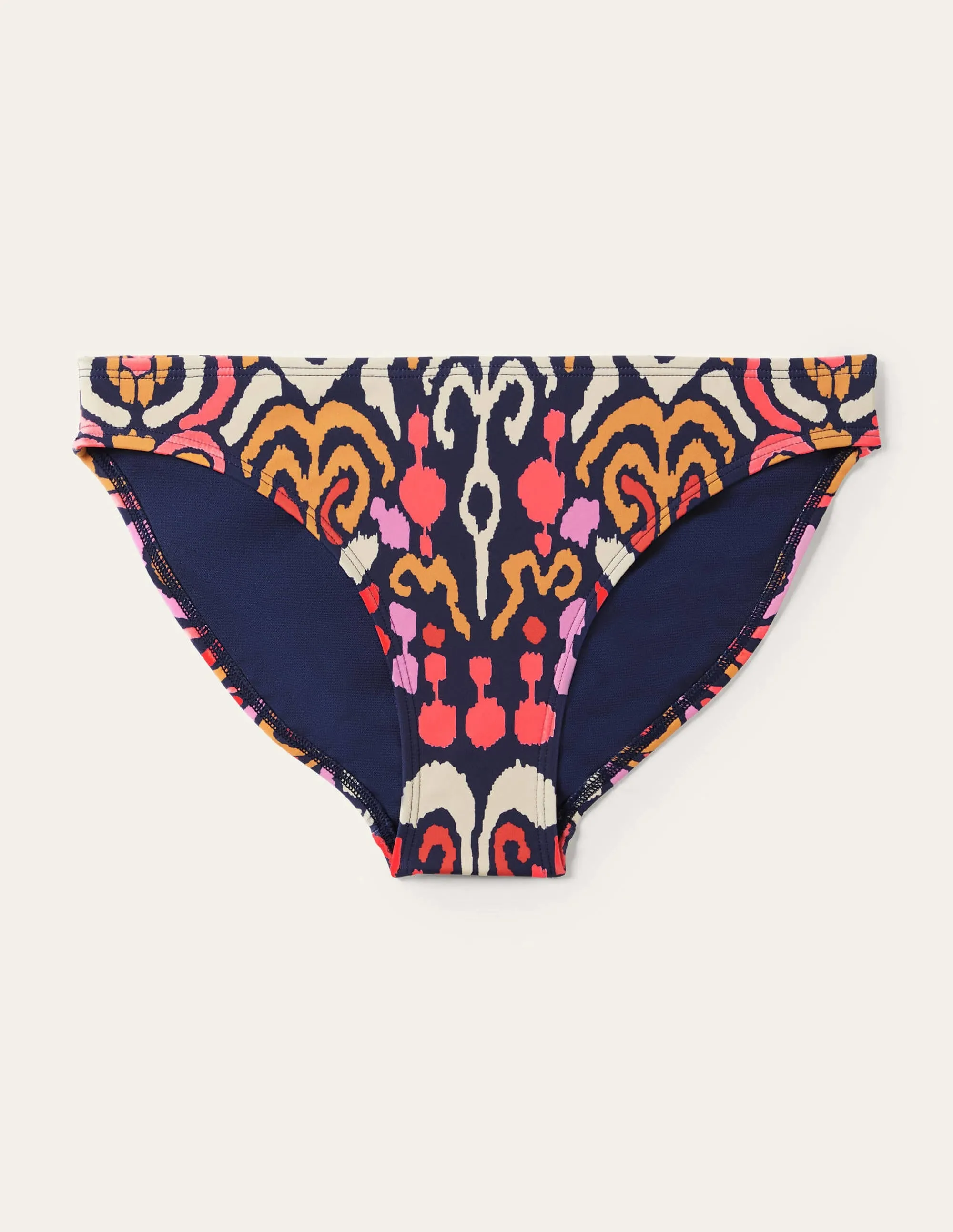 Classic Bikini Bottoms-French Navy, Ikat Charm
