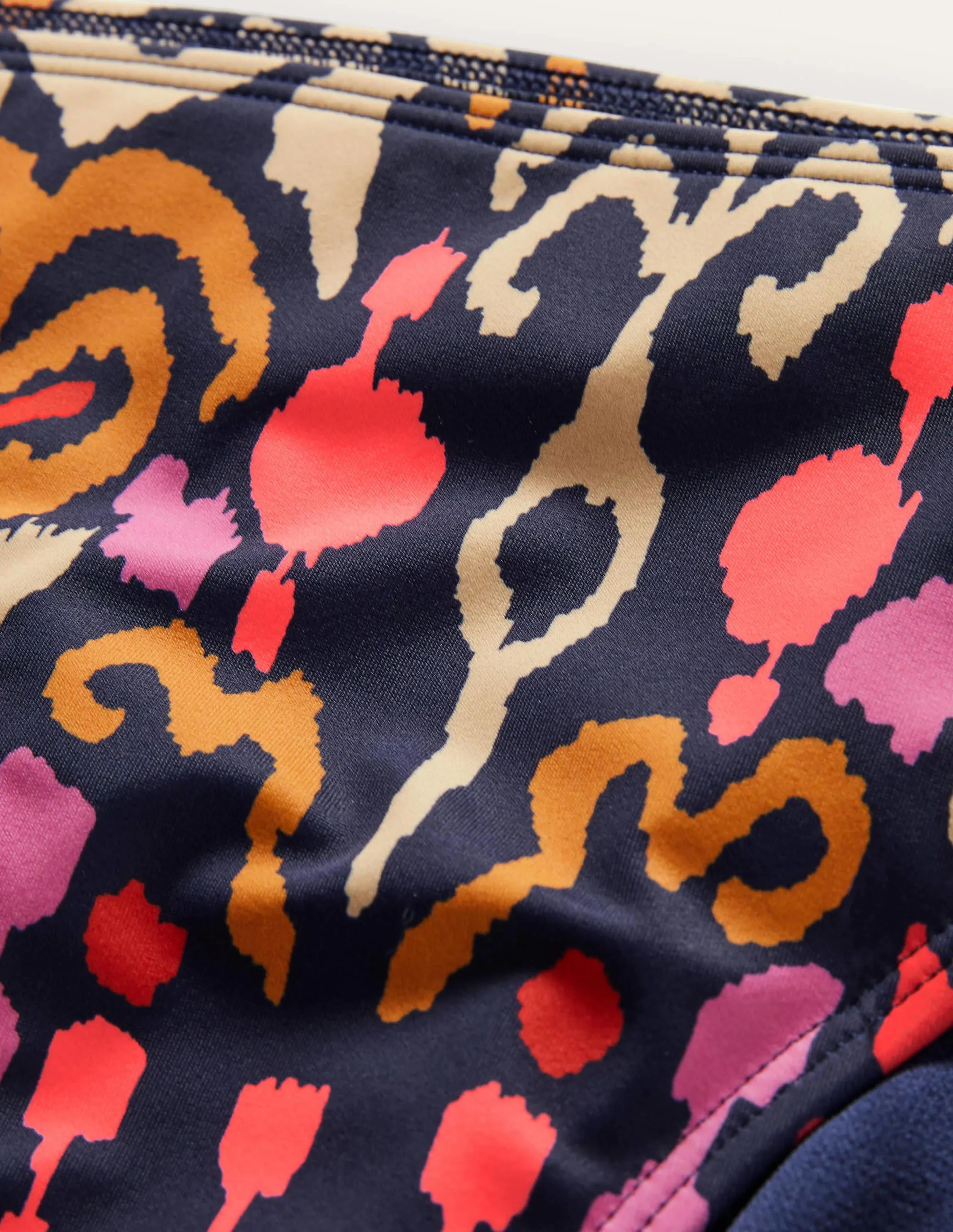 Classic Bikini Bottoms-French Navy, Ikat Charm