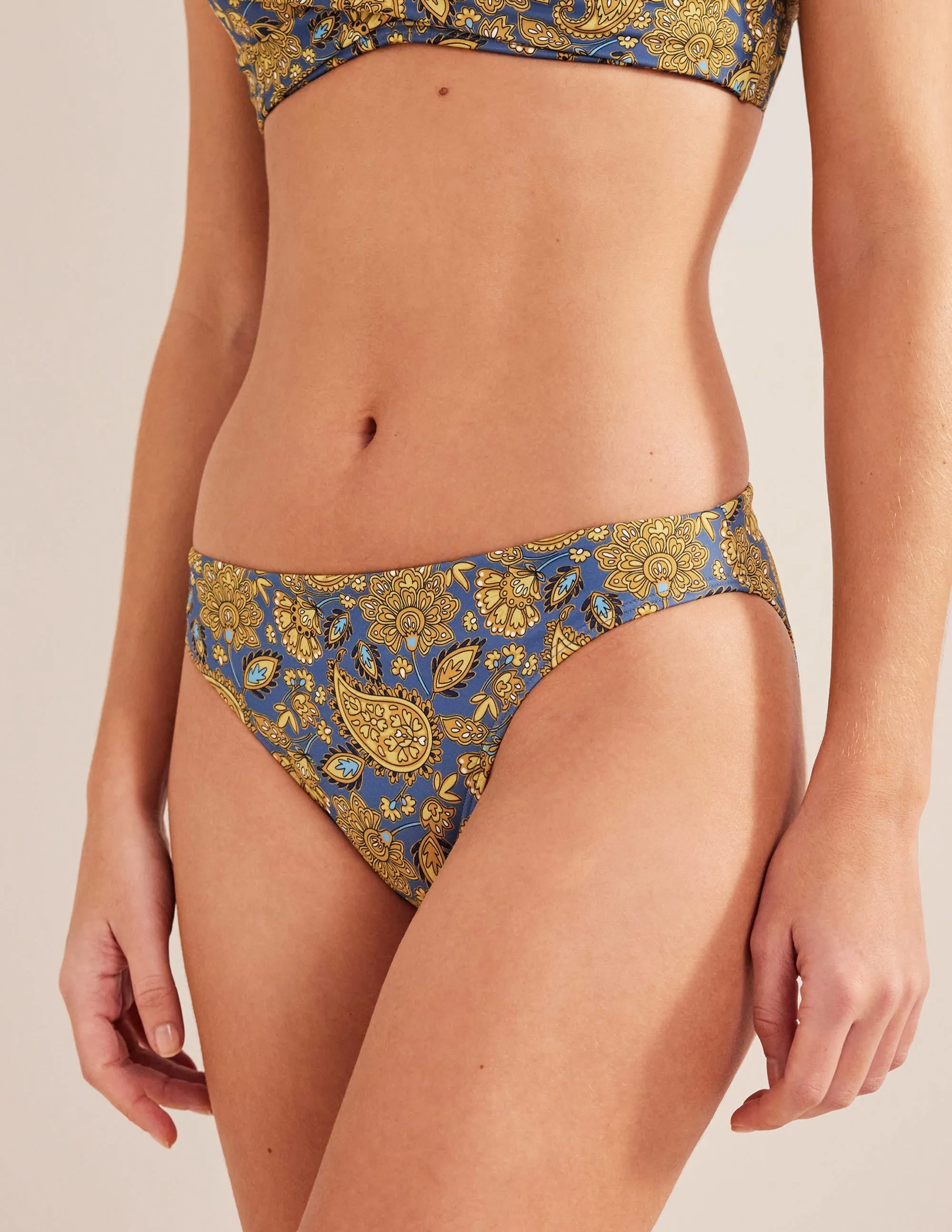 Classic Bikini Bottoms-Harvest Gold, Paisley Terrace