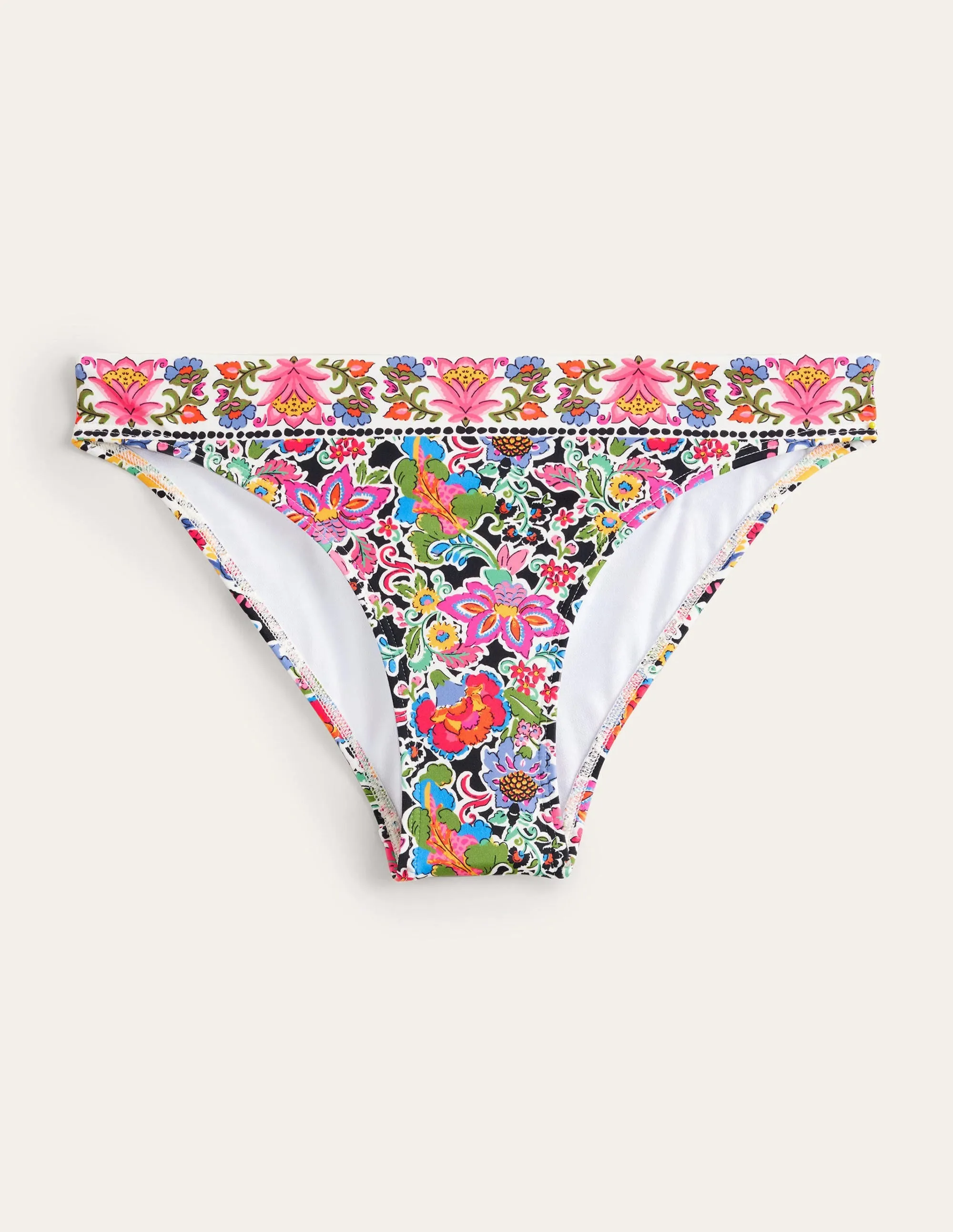 Classic Bikini Bottoms-Multi, Carnation Garden