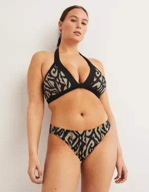 Classic Bikini Bottoms-Nero, Ikat