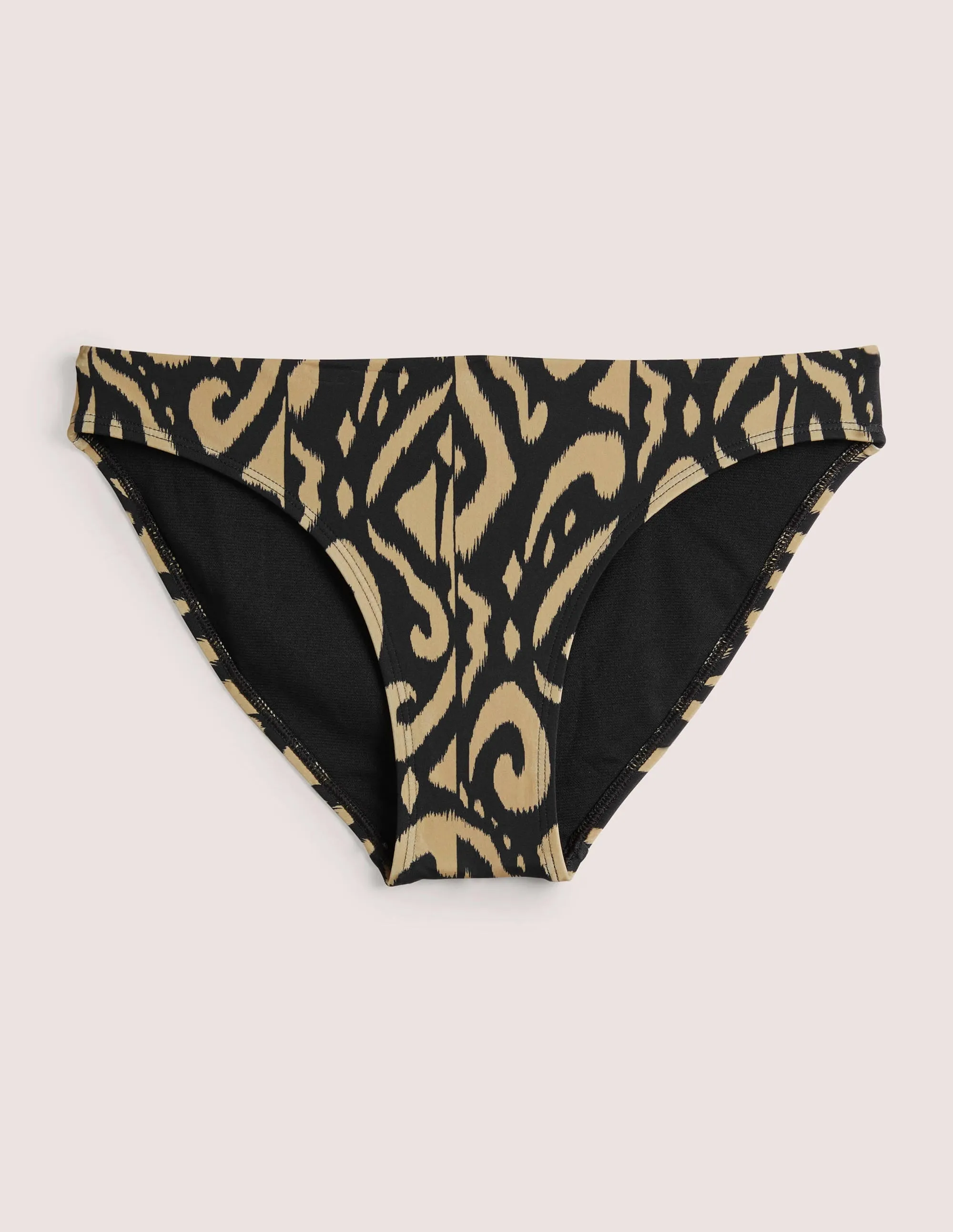 Classic Bikini Bottoms-Nero, Ikat