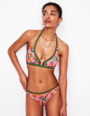 Classic Bikini Bottoms-Pink Rose, Foliage Trail
