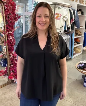 Classic Black Chic Essential Top