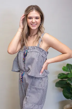 Classic Black Gingham Top