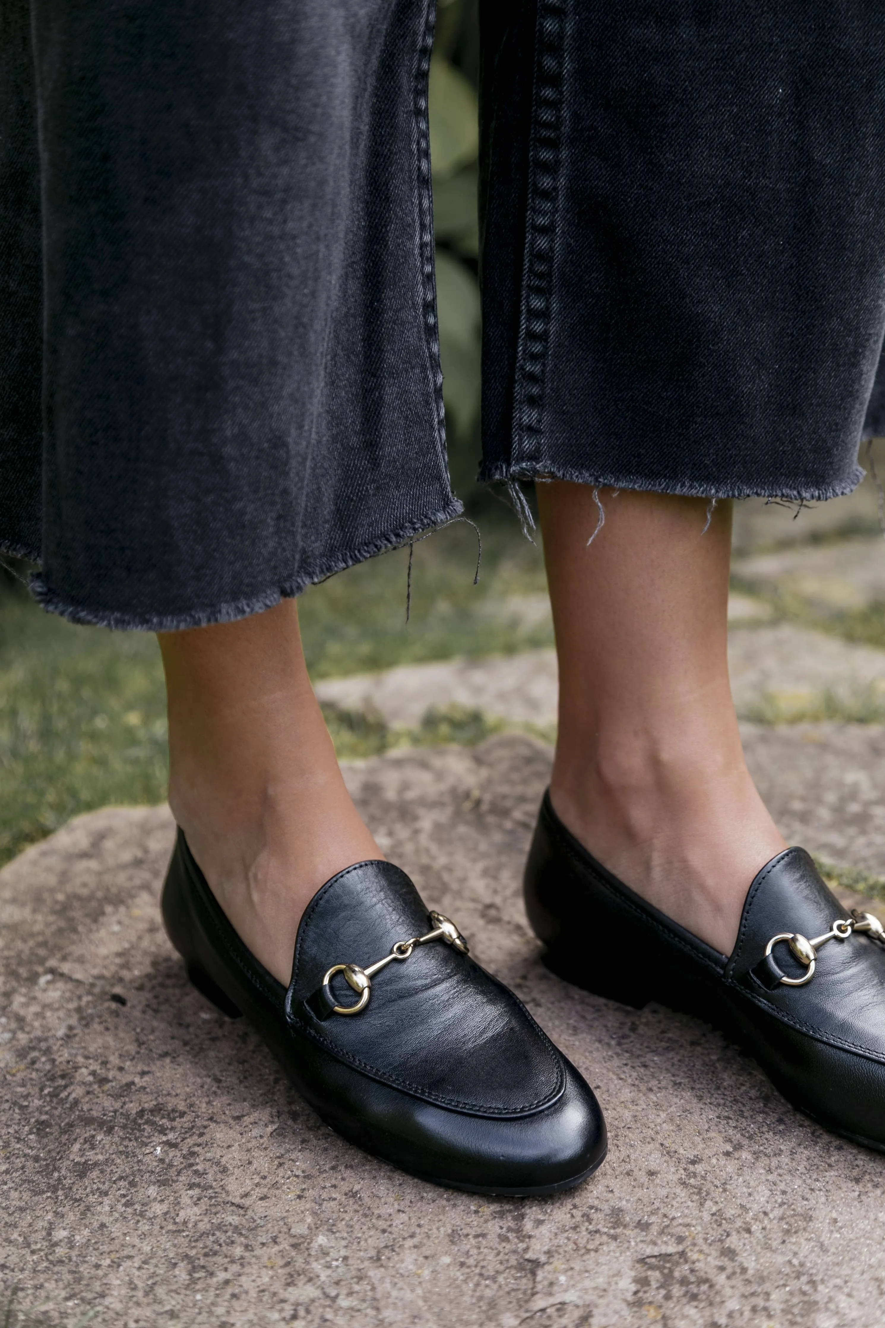 Classic Chain Leather Loafer Shoes Toledo | Navy