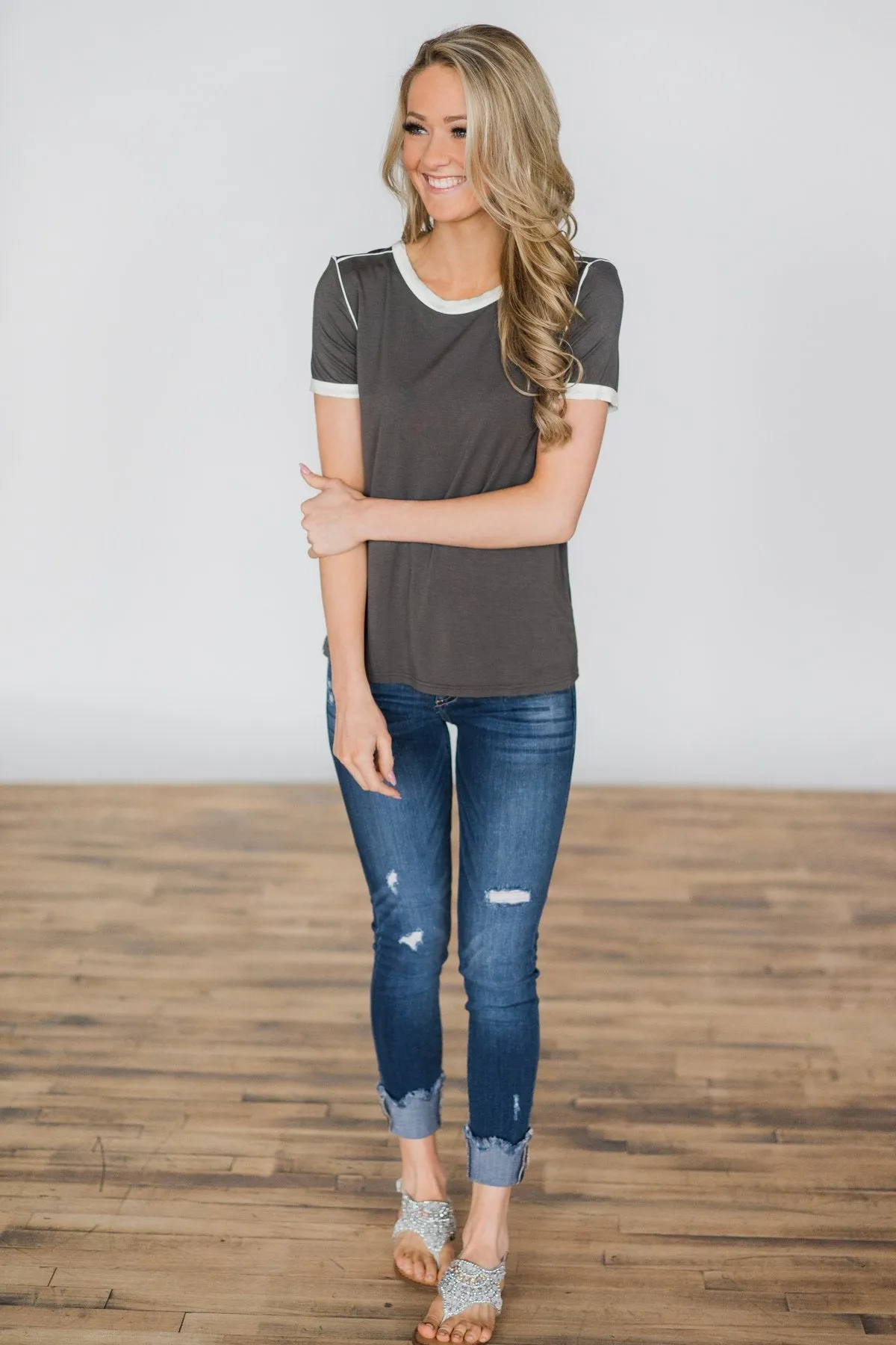 Classic Comfort Top ~ Charcoal