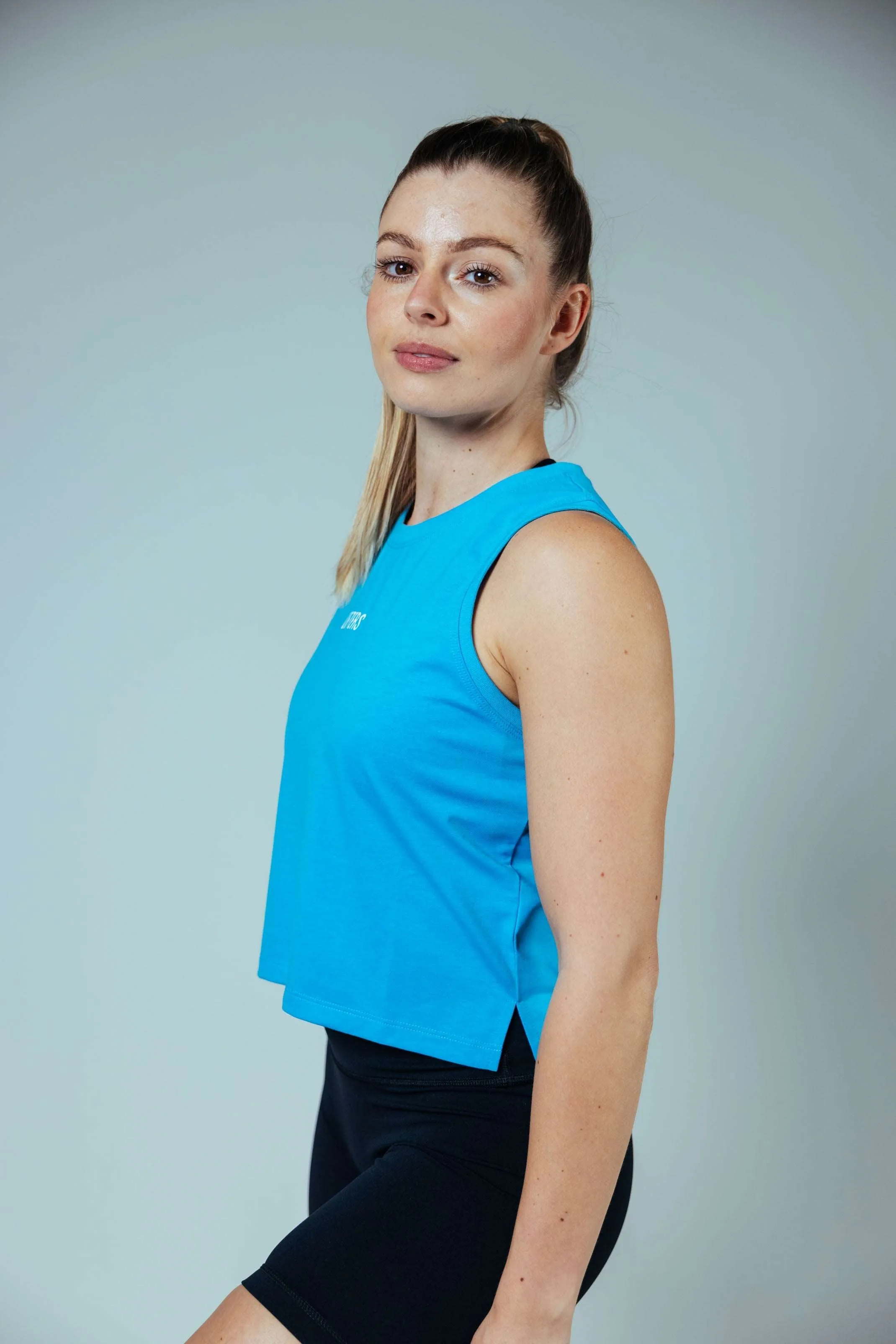 Classic Crop Tank | Ocean Blue