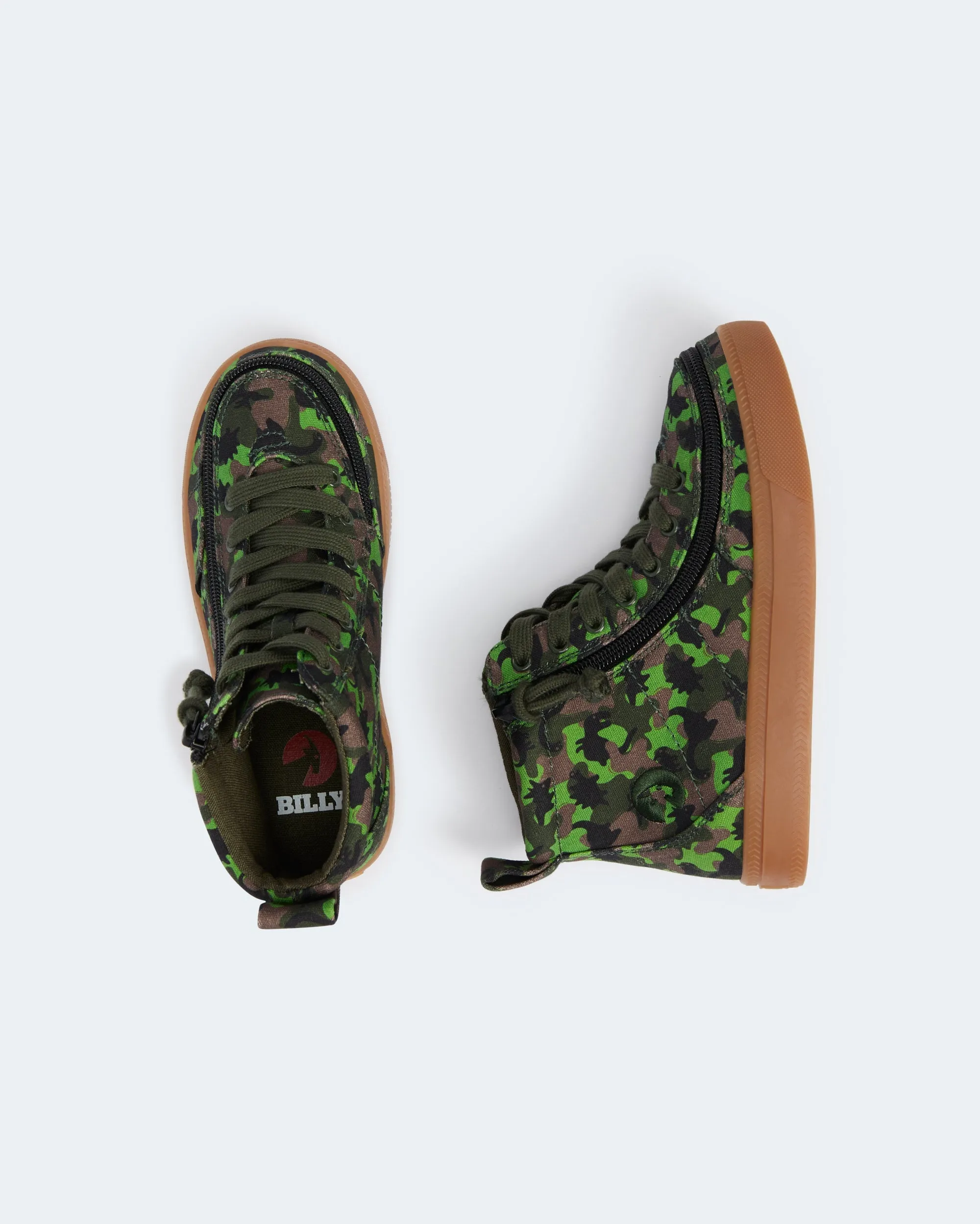 Classic High Top (Toddler) - Green Dino