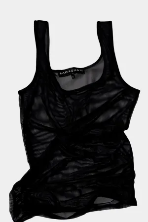 Classic Mesh Tank Black