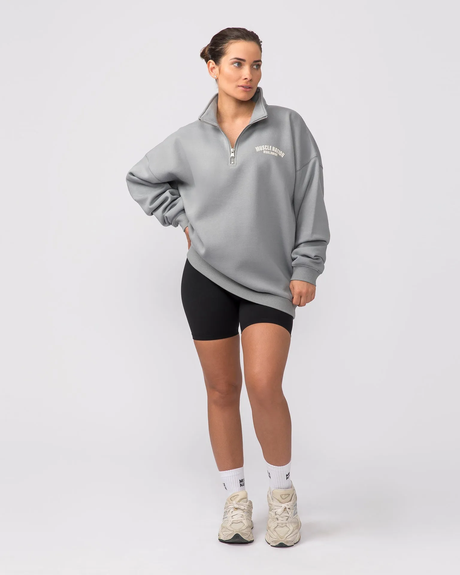 Classic Quarter Zip - Jet Grey