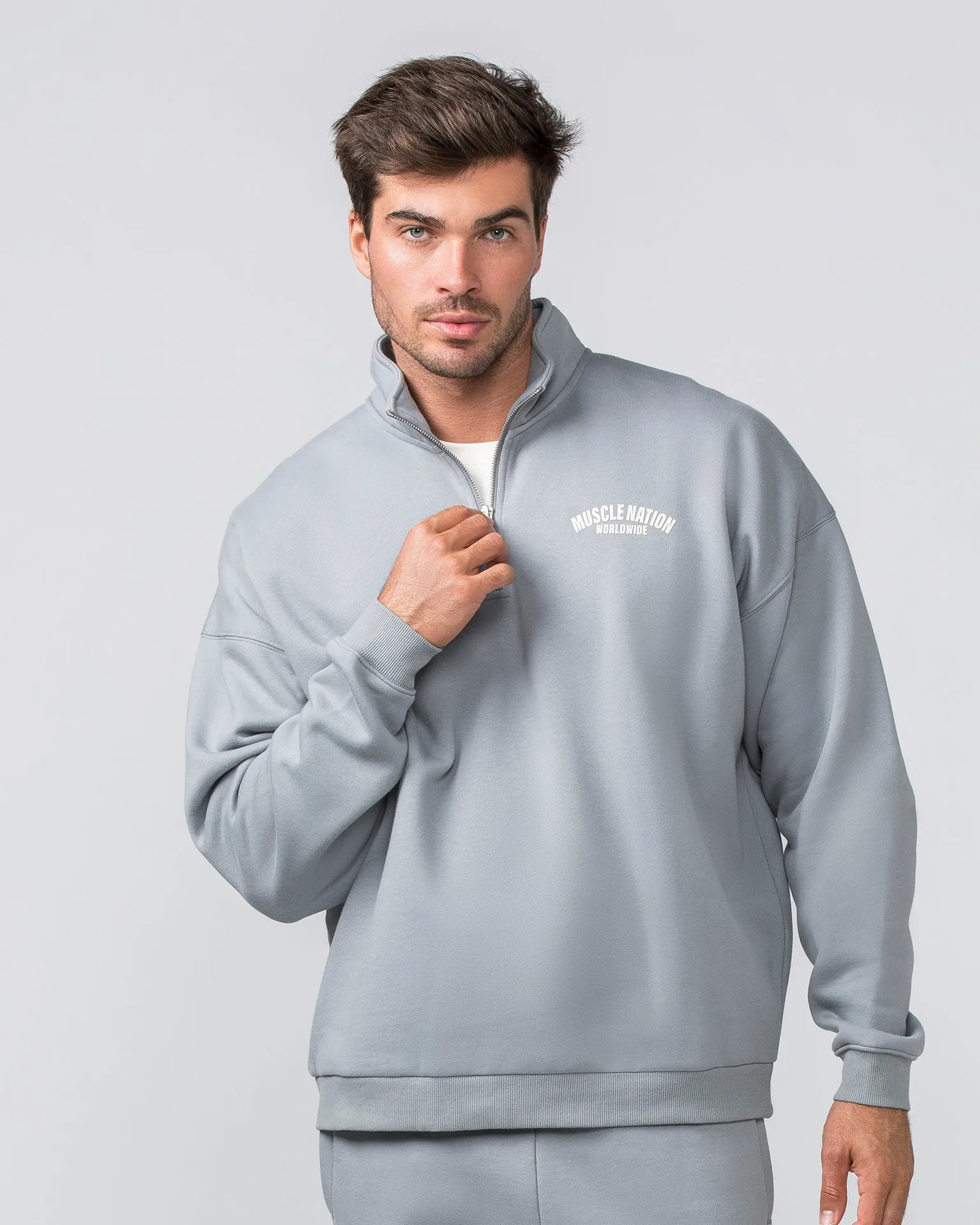 Classic Quarter Zip - Jet Grey
