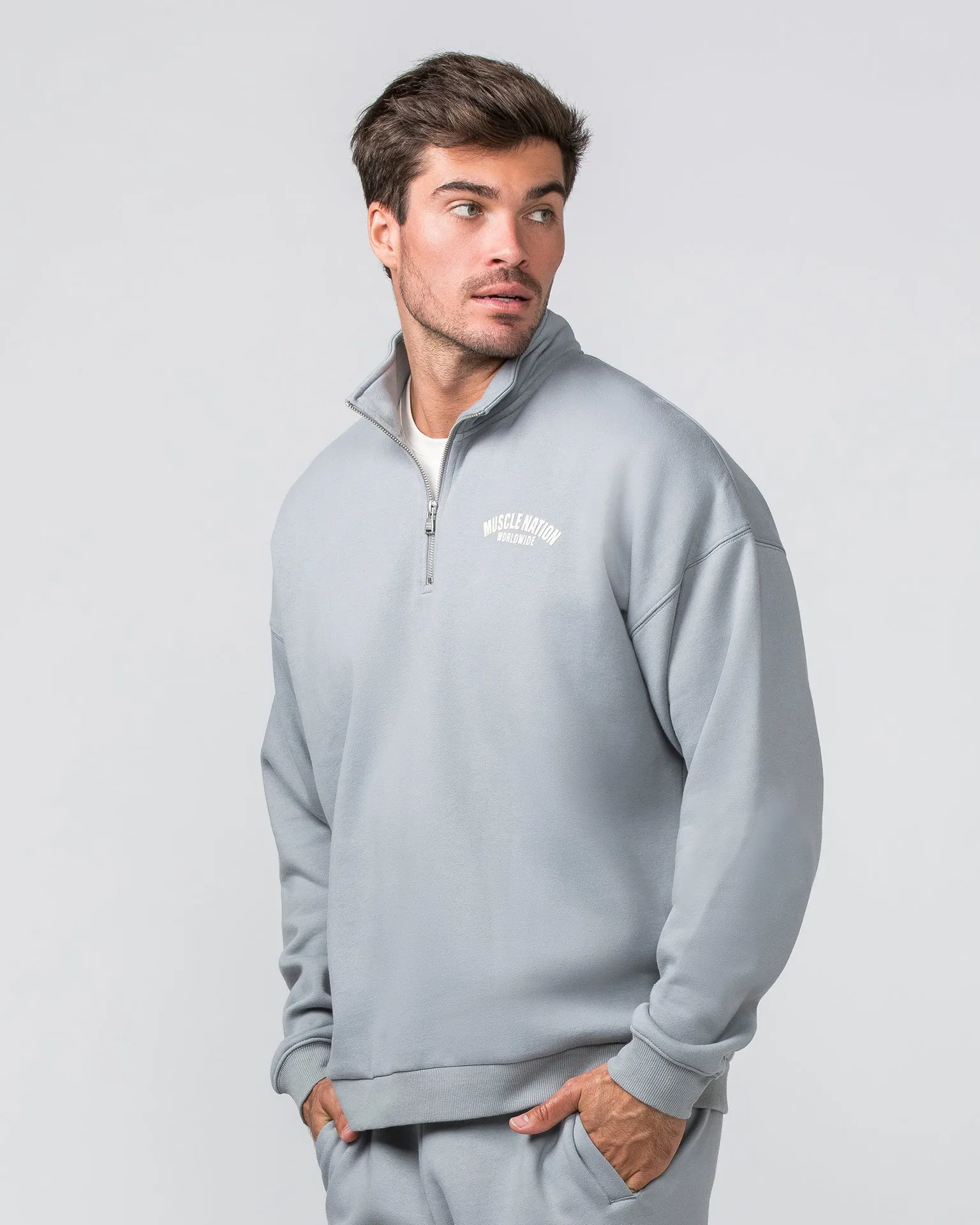 Classic Quarter Zip - Jet Grey