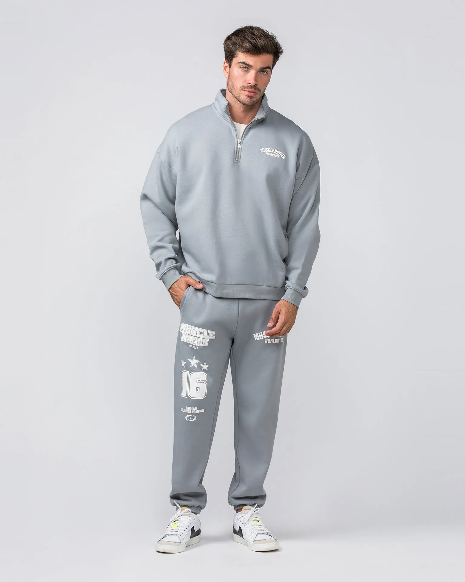 Classic Quarter Zip - Jet Grey