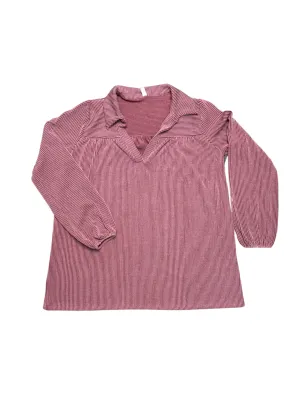 Classic Rib Long Sleeve Top-Elderberry