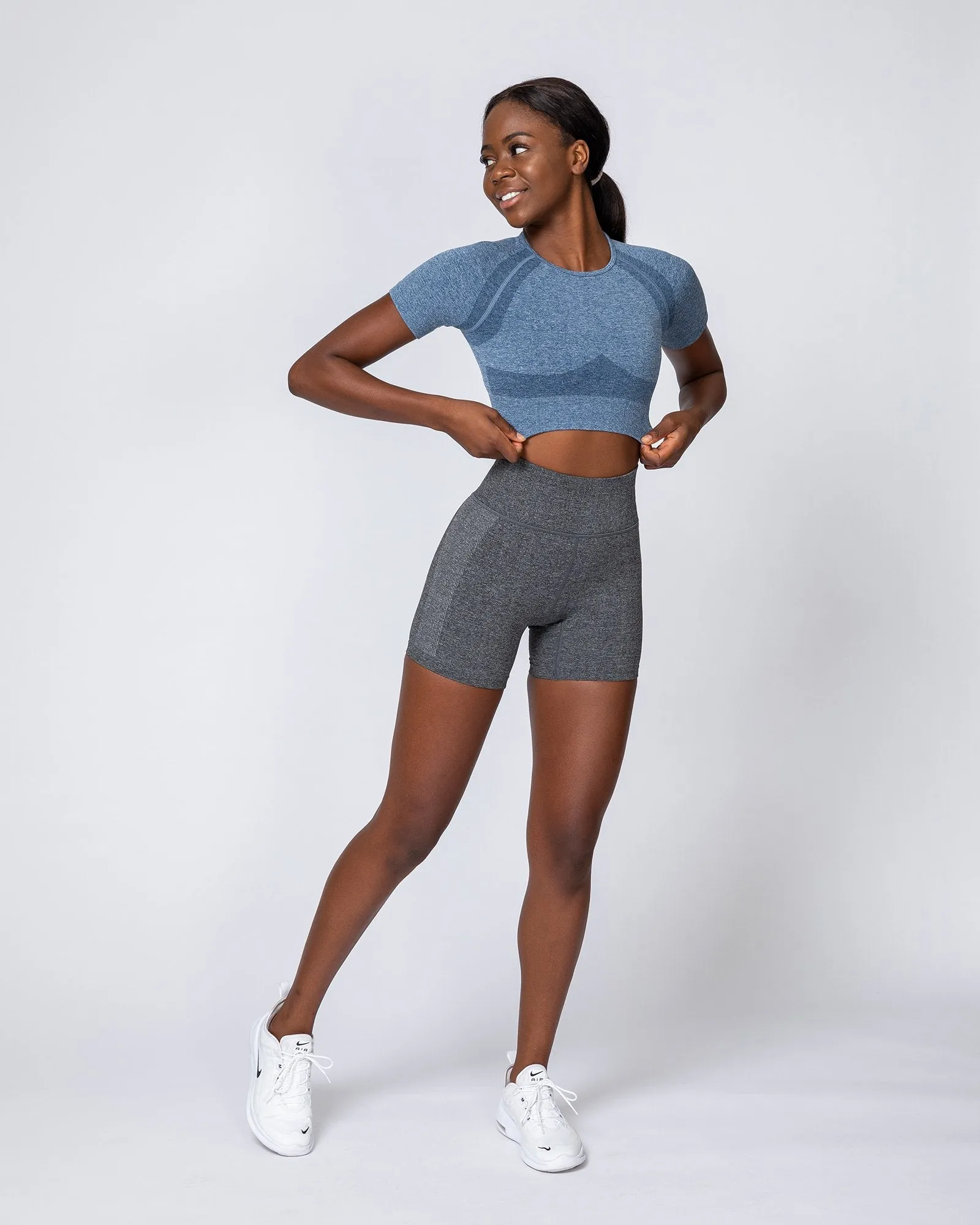 Classic Seamless Tee - Navy Marl