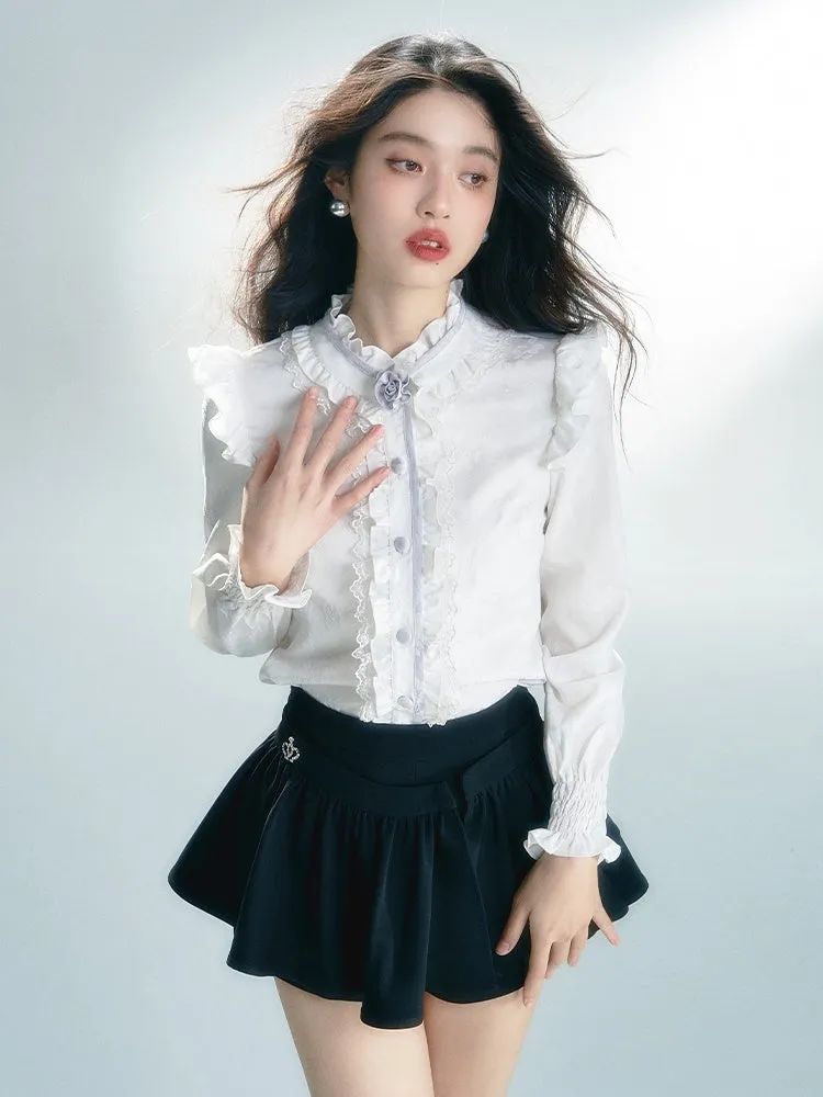 Classical Frill Retro Chic Blouse