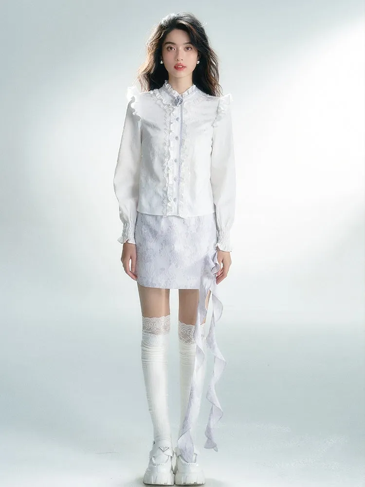 Classical Frill Retro Chic Blouse