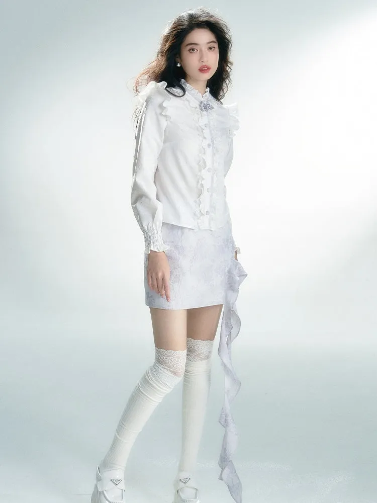 Classical Frill Retro Chic Blouse
