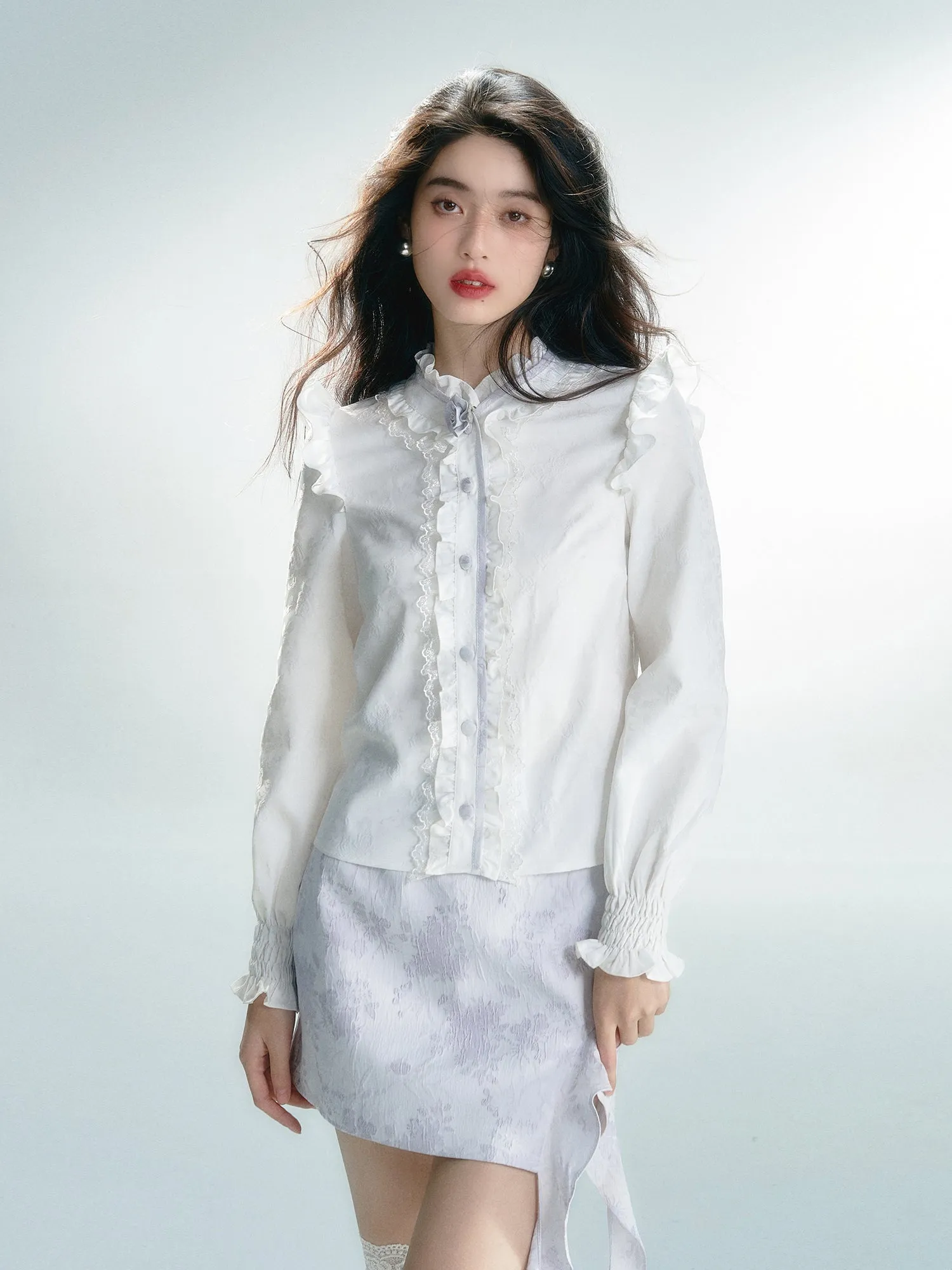 Classical Frill Retro Chic Blouse