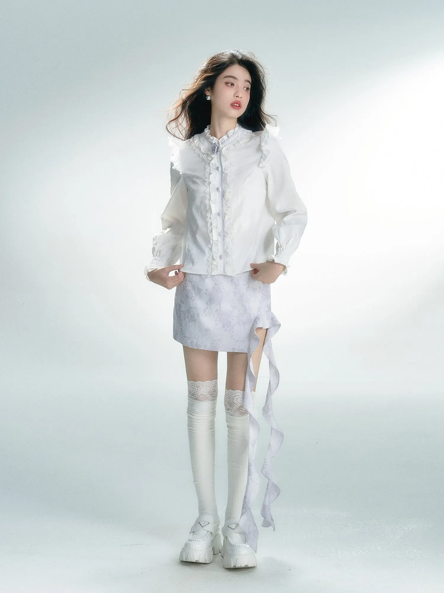 Classical Frill Retro Chic Blouse