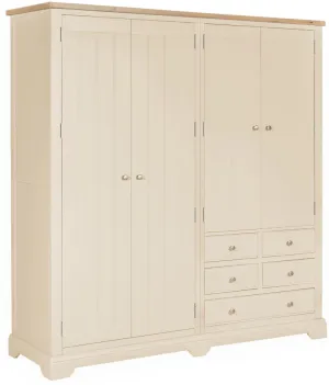 Cobblestone 4 Door Wardrobe