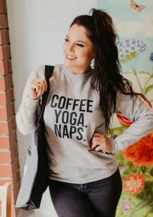 Coffee Yoga Naps Sweater